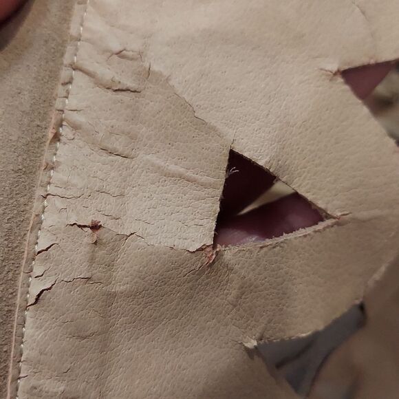 Soles Tan Suede Tall Laser Cut Gladiator Sandal Boots Sz 40 - Picture 11 of 14